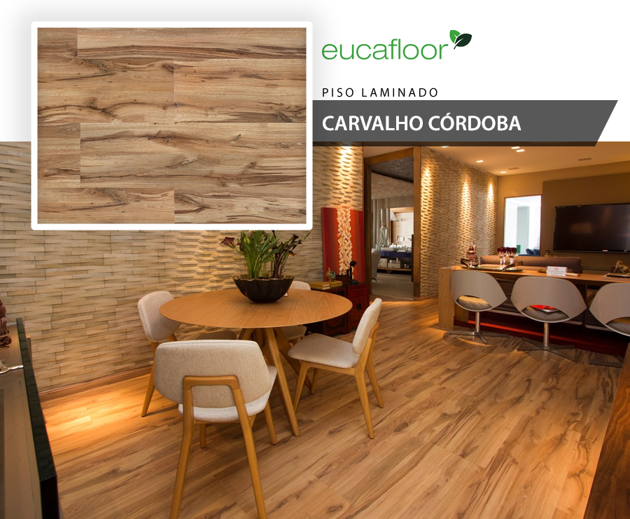 Pisos Laminados - Eucafloor Evidence - Carvalho Córdoba