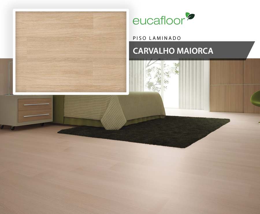 Pisos Laminados - Eucafloor Prime Click - Carvalho Miorca