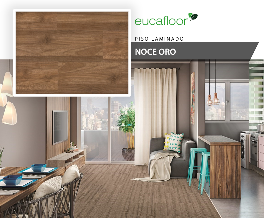 Pisos Laminados - Eucafloor Prime Click - Noce Oro